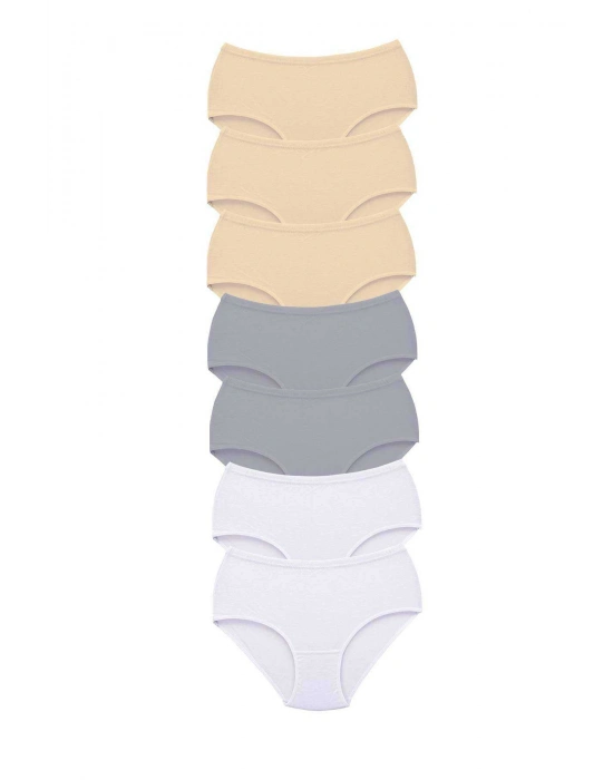 7 Adet Tutku Kadın Yüksek Bel Bato Kalın Lastik Külot S20