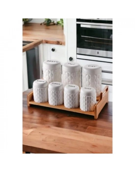 7li Standlı Baharat Seti