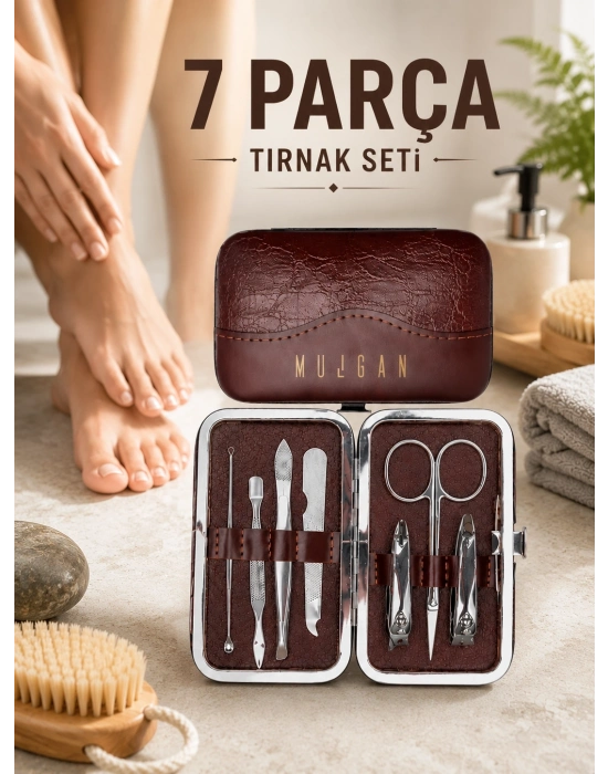 7 Parça Çelik Manikür Pedikür Seti