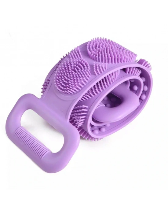 70 Cm Çift Taraflı Sırt Kesesi -silikon Duş Kesesi - Peeling Banyo Kesesi