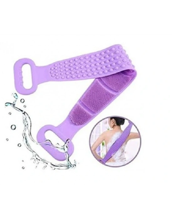 70 Cm Çift Taraflı Sırt Kesesi -silikon Duş Kesesi - Peeling Banyo Kesesi