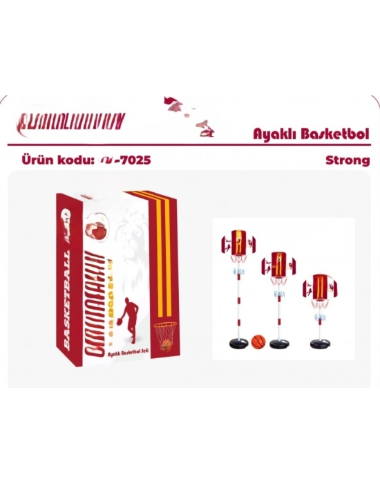 7025 SARI KIRMIZI BASKETBOL POTASI
