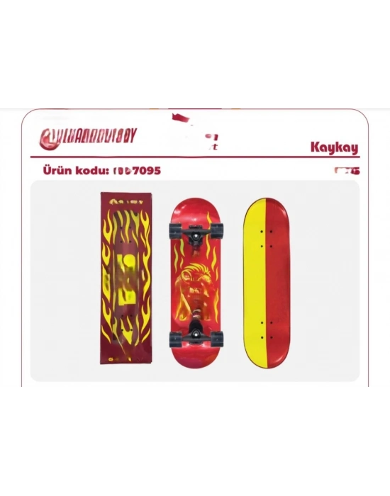 7095 SARI KIRMIZI KAYKAY
