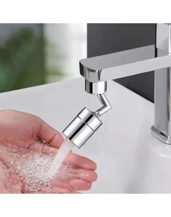 ®   720 Derece Dönebilen 4 Filtreli Tüm Musluk Tipleri İle Uyumlu Montaj Aparatlı Musluk Başlık