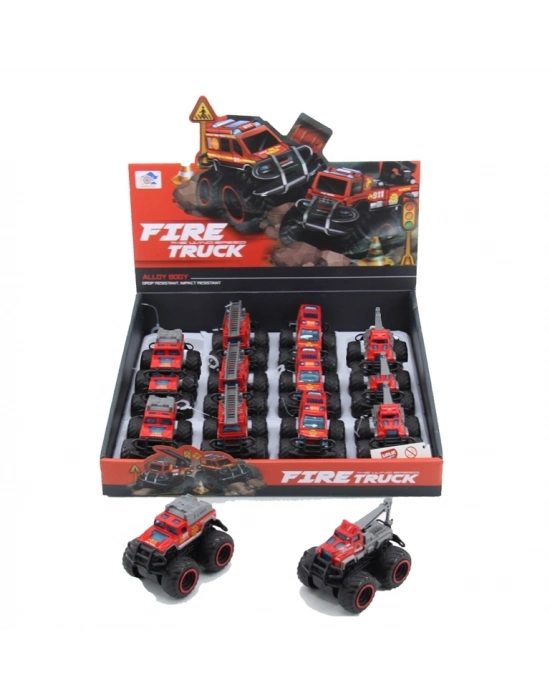 ® 779-69A DUBLE SÜRTMELİ METAL DIECAST İTFAİYE