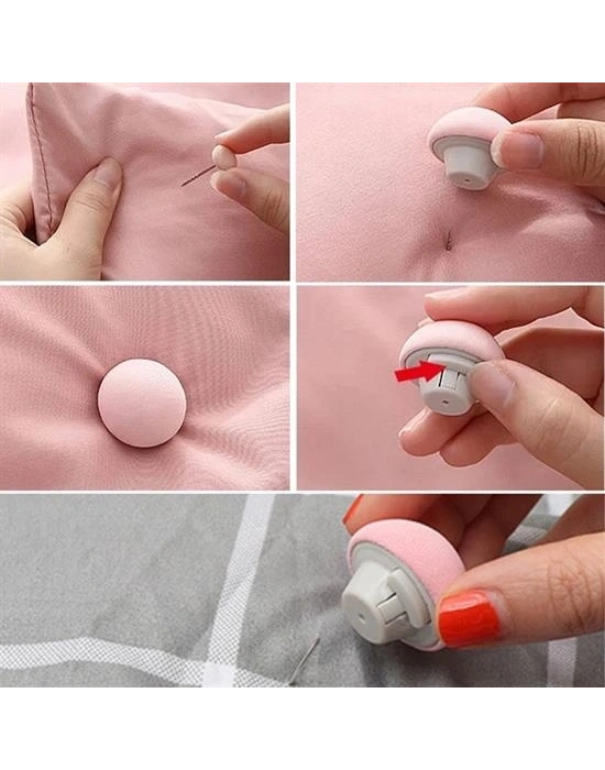 8 Adet Mantar Model Yorgan Kılıfı Ve Çarşaf Tutucu Sabitleyici