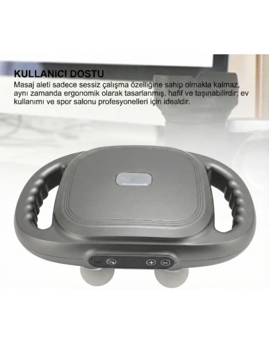 8 Başlıklı Şarjlı Isıtmalı Masaj Aleti