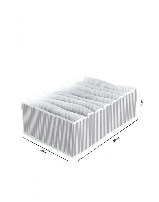 8 Bölmeli  Xl Pratik Bölmeli Çekmece Düzenleyici Organizer(iç Çamaşırı Kravat Çorap Düzenleyici)