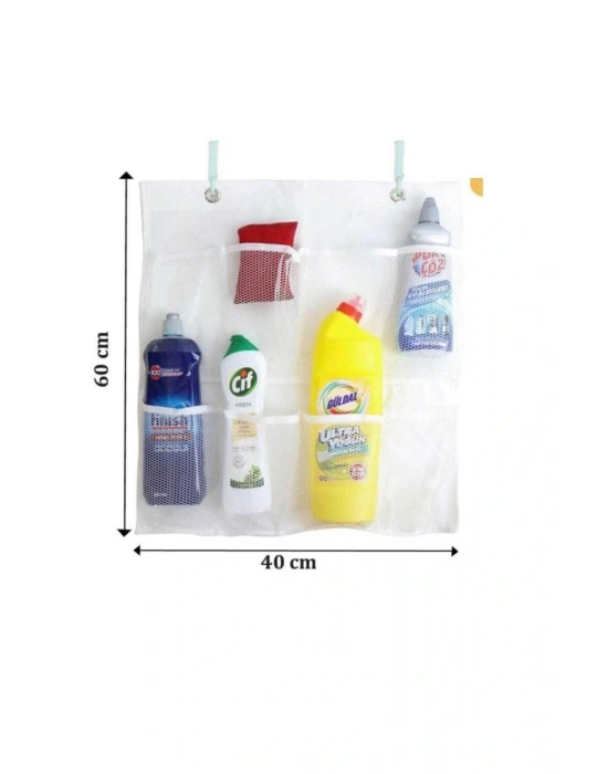 8 Cepli Askılı Mutfak Banyo Düzenleyici Askılı File Organizer