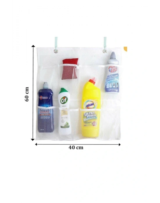 8 Cepli Askılı Mutfak Banyo Düzenleyici Askılı File Organizer