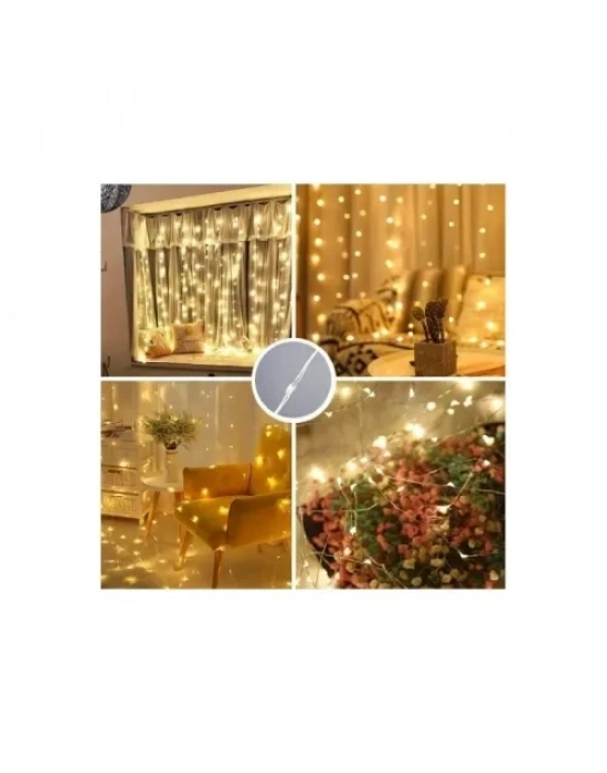 8 Fonksiyonlu Uzaktan Kumandalı Peri Perde Led - 3x3 Metre Günışığı
