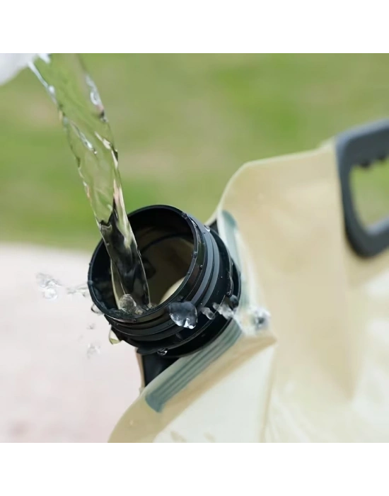 8 Litre Katlanabilir Musluklu Su Kabı - Kamp ve Doğa - Taşıma Kulplu