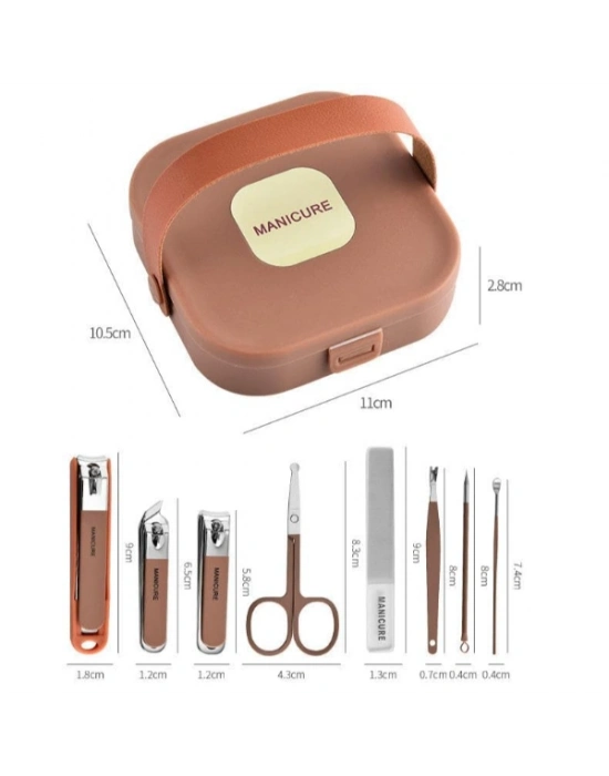 8 Parça Çantalı Manikür Seti