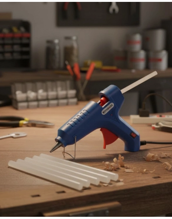 80 W Silikon Tabancası 11 mm Silikon Uyumlu 5 Adet Hediye Silikon