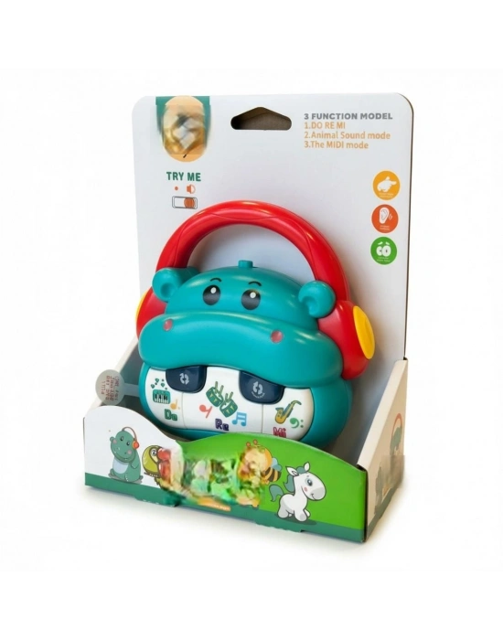 855-152D PİLLİ MÜZİKLİ HİPOPOTAM