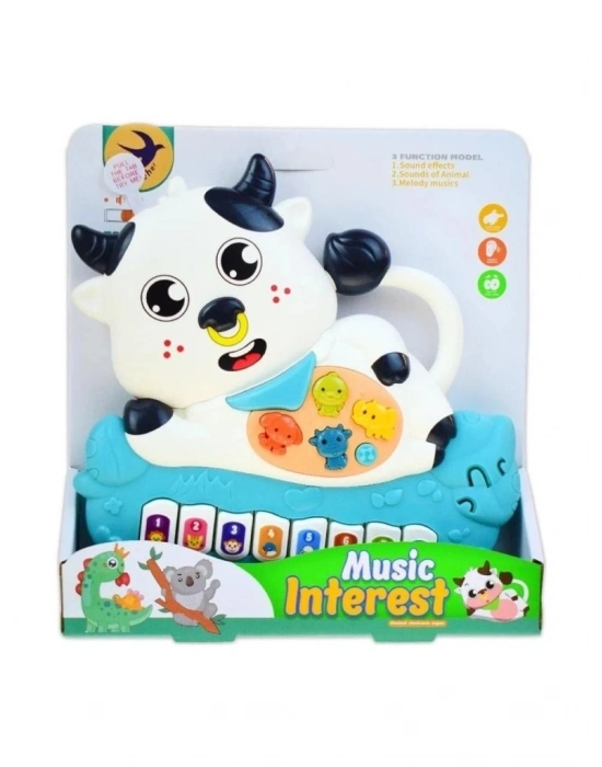 ® 855-193D PİLLİ MÜZİKLİ İNEK PİYANO -ZRV