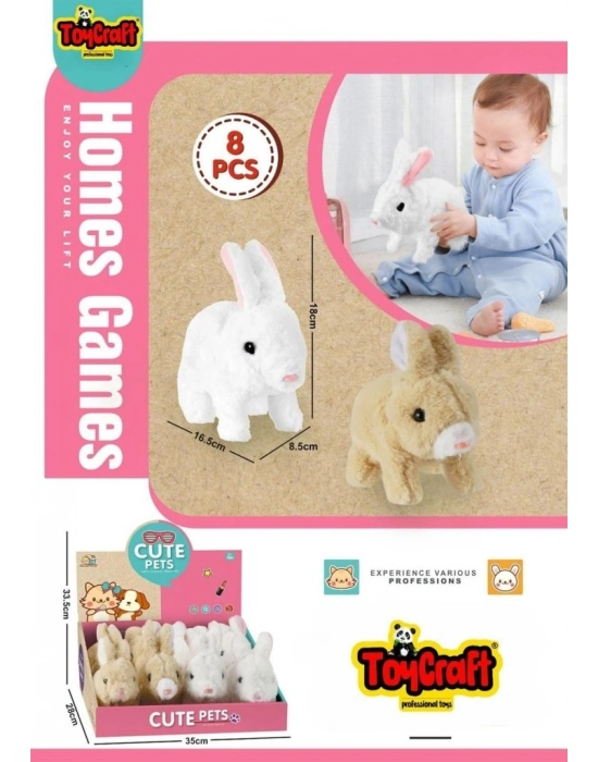 ® 8832-31 TOYCRAFT DİSPLAY AKILLI TAVŞAN SES.PİL-TYC