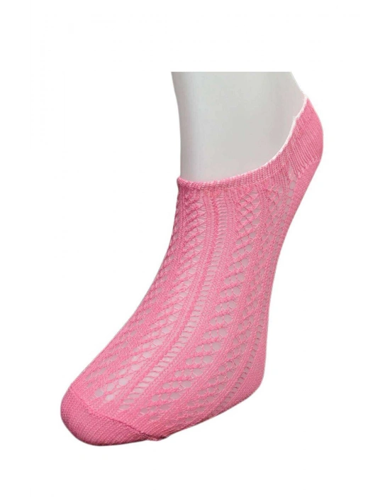 9 Adet Kadın Sneaker Dantelli File Pamuklu Yumuşak Çorap