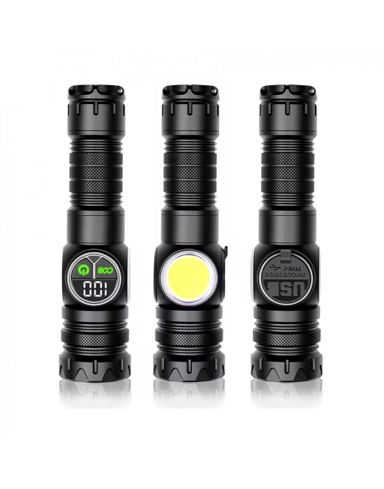 9 Mod Şarjlı Kamp Lambası El Feneri Wt-704