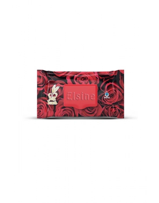 9 Paket Red Rose Islak Havlu Mendil 90 Adet Kapaklı Gül Kokulu