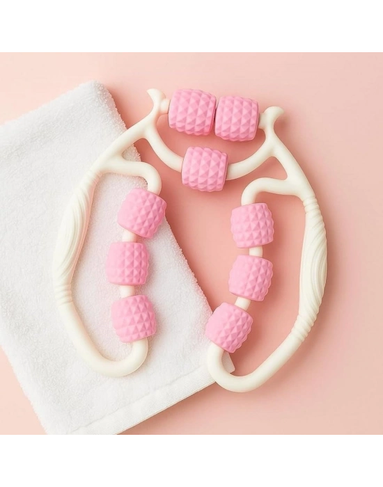 ®  9 Tekerlekli Lenfatik Masaj Roller – Selülit Giderici, Cilt Sıkılaştırıcı, Bacak Kol Sırt Masaj Aleti