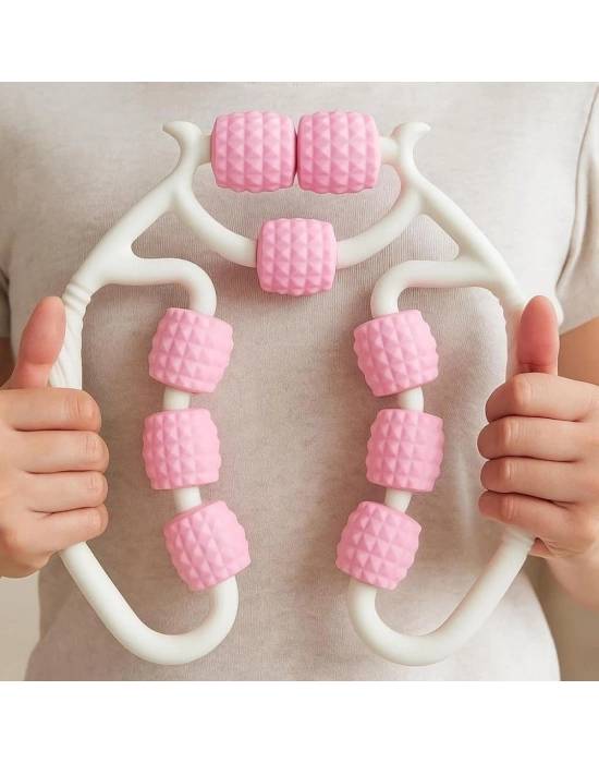 ®  9 Tekerlekli Lenfatik Masaj Roller – Selülit Giderici, Cilt Sıkılaştırıcı, Bacak Kol Sırt Masaj Aleti