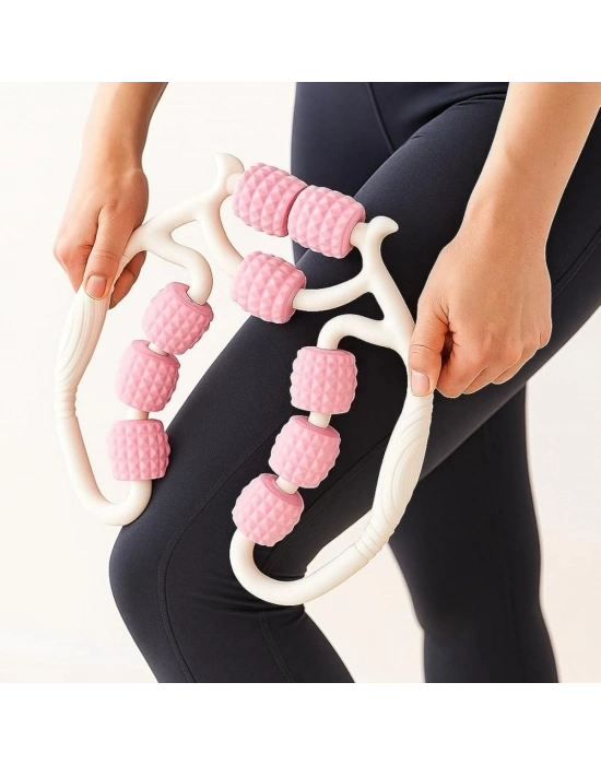 ®  9 Tekerlekli Lenfatik Masaj Roller – Selülit Giderici, Cilt Sıkılaştırıcı, Bacak Kol Sırt Masaj Aleti