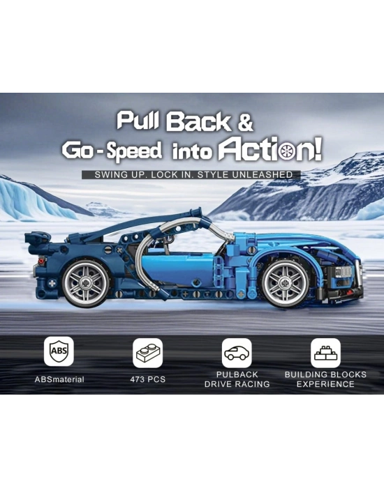 9055-5 TOYSE TOYS BRİCKS SPEED MAVİ -EKN