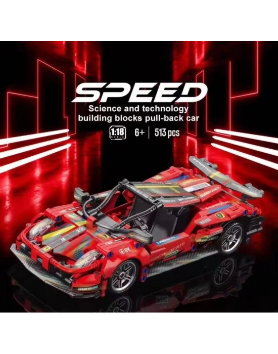 9055-7  TOYSE TOYS BRİCKS SPEED KIRMIZI -EKN