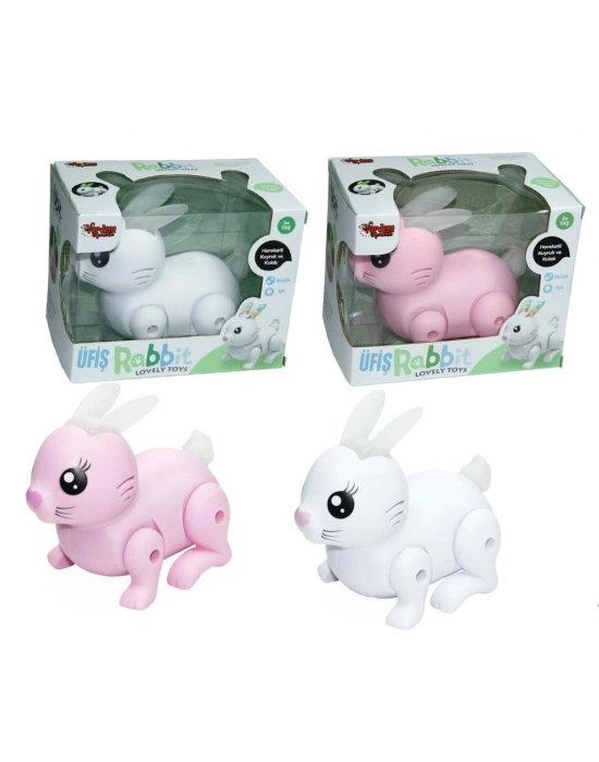 99777-1 - PİLLİ SESLİ IŞIKLI YÜRÜYEN TAVŞAN