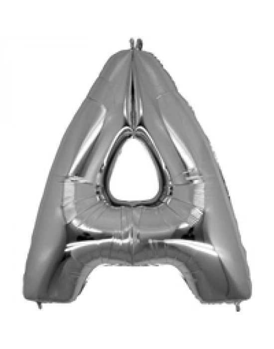 A Harf Folyo Balon Gümüş Renk  40 İnç