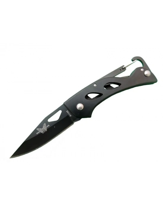 A1103b Siyah Kamp Çakı 15 Cm - Kancalı Metal Saplı