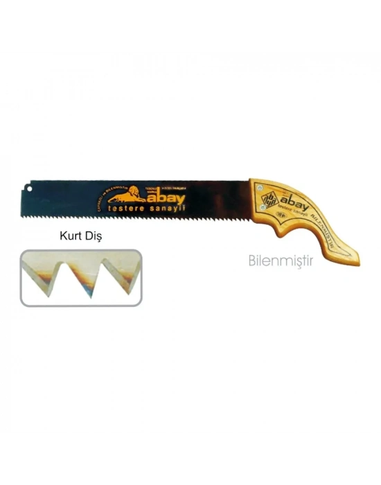 Abay Kurt Diş El Testere 38 Cm - Ahşap Sap