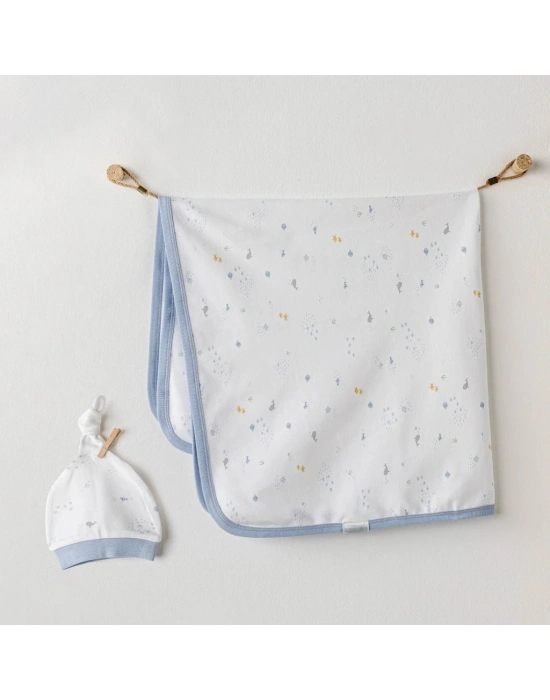 AC25606 Battaniye Şapka Takım White