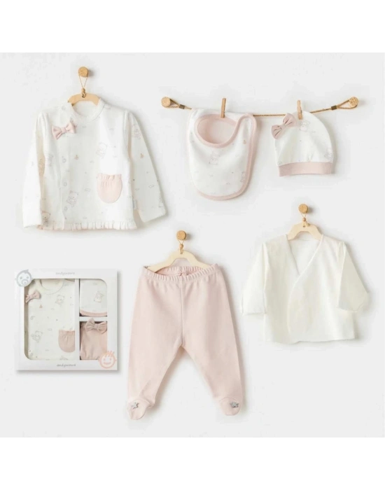 AC25950 Ballerina 5 Parça Hastane Çıkışı Ekru