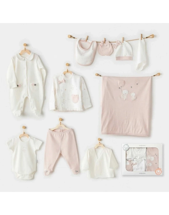 AC25951 Ballerina 10 Parça Hastane Çıkışı Ekru