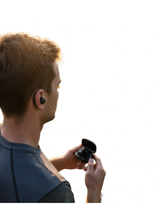 ® Açık Kulak Kablosuz Spor Kulaklık Dual Mikrofon ve LED Gösterge