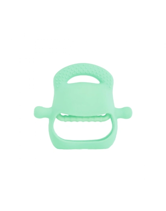 Açık Yeşil Bebek Silikon Diş Kaşıyıcı