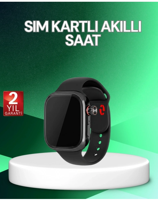 ® Adımsayar ve Nabız Ölçerli SIM Kartlı Akıllı Saat