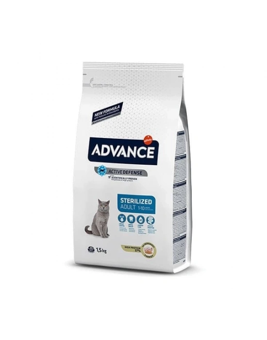 Advance Sterilised Hindili Yetişkin Kısırlaştırılmış Kedi Maması 1.5 Kg