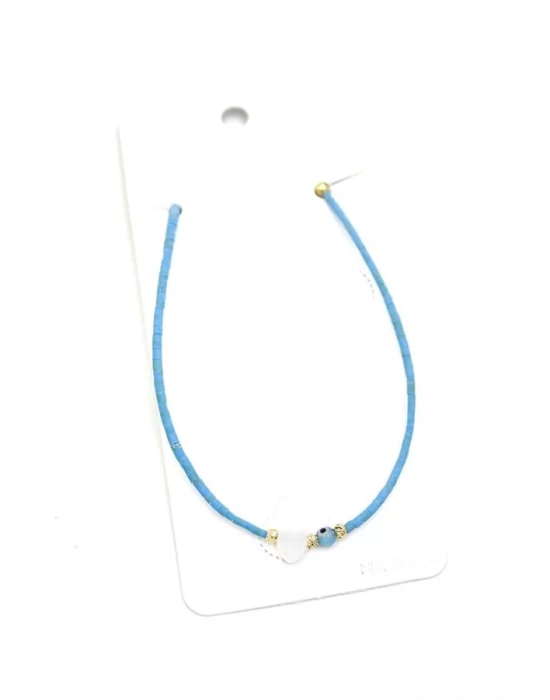 Afgan Boncuk Halhal - Turkuaz