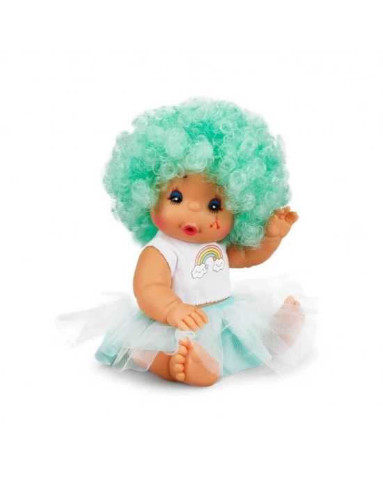 Afro Kıvırcık Renkli Saçlı Bebek