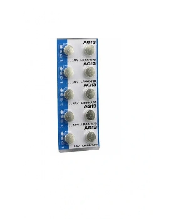 Ag13 Saat Pili - Düğme Pil 10lu Paket Lr44/a76 1.55v