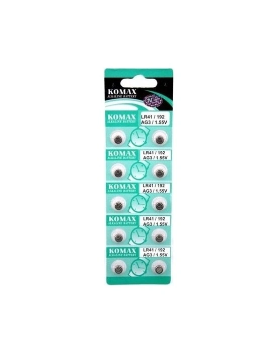 Ag3 Saat Pili - Düğme Pil 10lu Paket Lr41/192 1.55v
