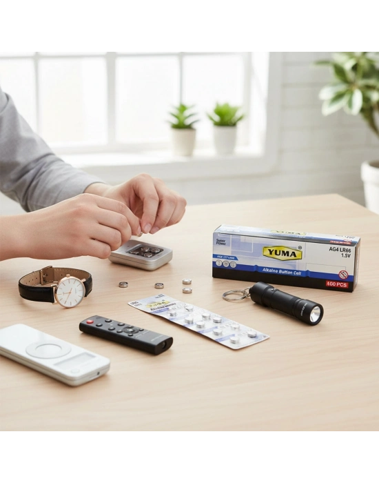 Ag4 Lr-66 Düğme Pil Alkalin 1.5v 10lu Kart - Yuma