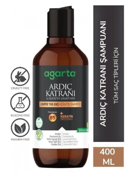 Agarta Ardıç Katranı & Keratin Şampuanı 400 ml