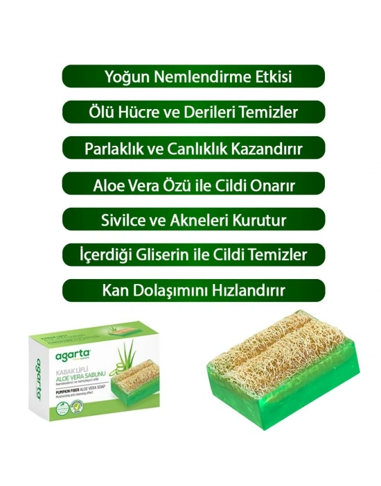 Agarta Kabak Lifli Aloe Vera Sabunu 125 Gr