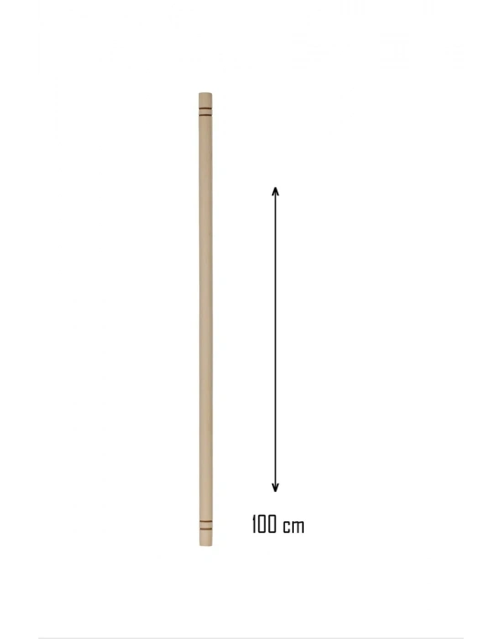 Ahşap 100 cm Hamur Açma Şekillendirme Oklavası Royaleks-56041