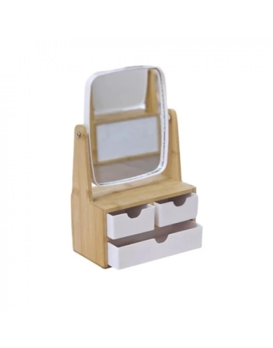 Ahşap 3 Çekmeceli Ayna