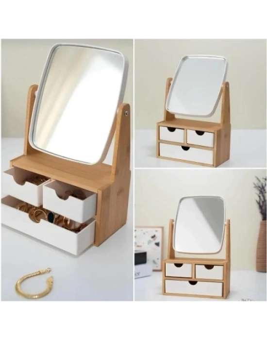 Ahşap 3 Çekmeceli Ayna